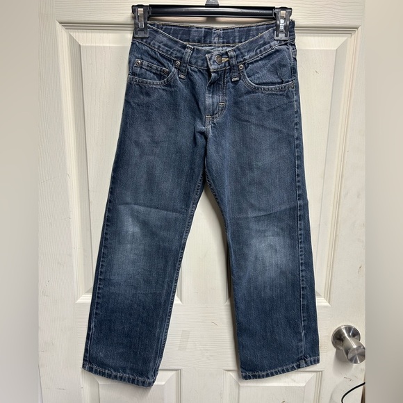 Lee’s Boys Jeans Size 10 Regular - Blue Denim - Adjustable Waist - Picture 1 of 4